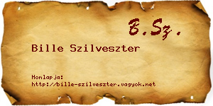 Bille Szilveszter névjegykártya